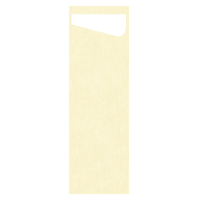 Sacchetto® Slim Crème avec Serviette Dunisoft® - 7 x 23 cm
