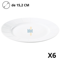 Assiette porcelaine professionnelle Ø15,2 cm blanche plate Matfer