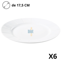 Assiette porcelaine professionnelle Ø17,5 cm blanche plate Matfer