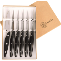 Manche noir POM ergonomique riveté du couteau à steak Au Nain.