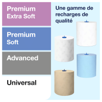 Design moderne du distributeur Tork Matic blanc