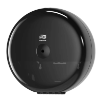 Distributeur papier toilette Tork SmartOne T8 noir – Design élégant et robuste.