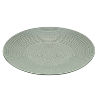 Assiette verte élégante pour pain, mignardises ou desserts.