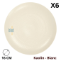 Assiette à pain MODULO NATURE - KAOLIN - 16 cm – Blanc Assiette à pain MODULO NATURE - KAOLIN - 16 cm – Blanc