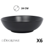Saladier MODULO NATURE - Pierre de Lave - 24 cm – Noir