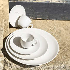 Assiette à dessert MODULO NATURE - Kaolin - 21 cm – Blanc