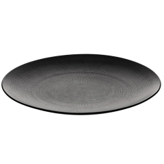 Assiette plate MODULO NATURE - Pierre de Lave - 26 cm – Noir