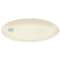 Design épuré en grès blanc, idéal pour desserts et entrées.