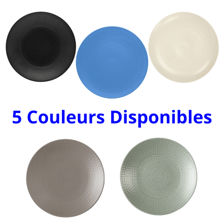 Assiette plate MODULO NATURE - Bleu Galet - 26 cm – Bleu
