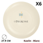 Assiette Plate MODULO NATURE - Kaolin - 27,9 cm – Blanc Assiette Plate MODULO NATURE - Kaolin - 27,9 cm – Blanc