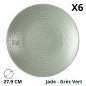 Assiette plate MODULO NATURE - Jade - 27,9 cm - Vert