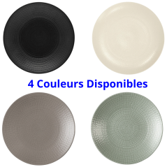Assiette plate MODULO NATURE - Bleu galet - 27,9 cm - Bleu - 4 couleurs disponibles