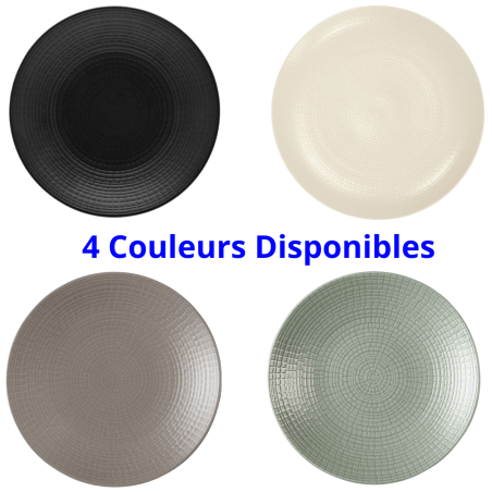 Assiette plate MODULO NATURE - Bleu galet - 27,9 cm - Bleu