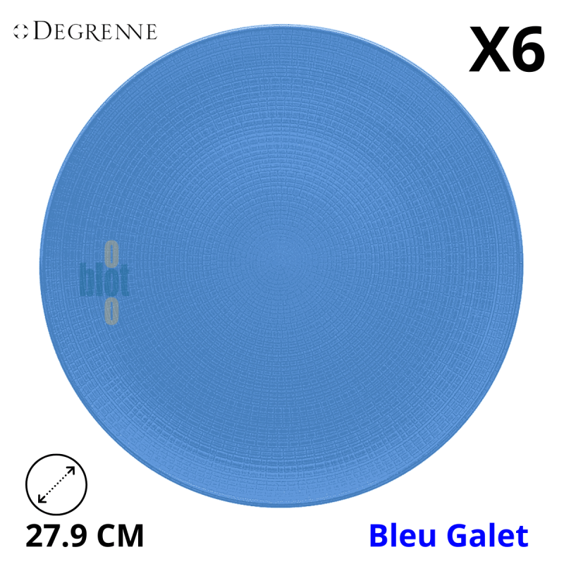 Assiette plate MODULO NATURE - Bleu galet - 27,9 cm - Bleu Assiette plate MODULO NATURE - Bleu galet - 27,9 cm - Bleu