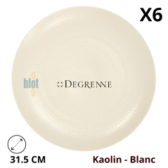 Assiette Modulo Nature Kaolin 31,5 cm.