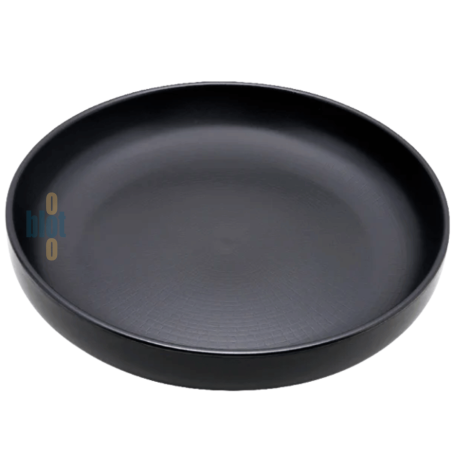Assiette Coupe MODULO NATURE - Pierre de lave - 22 cm – Noir