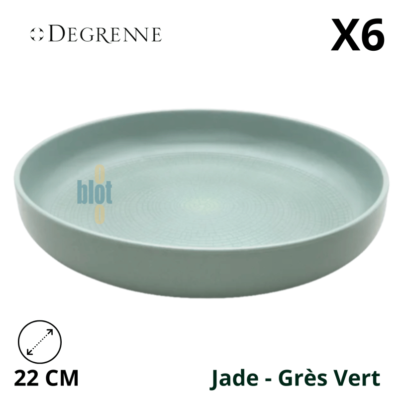 Assiette coupe MODULO NATURE - Jade - 22 cm – Vert Assiette coupe MODULO NATURE - Jade - 22 cm – Vert