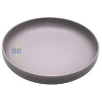 Assiette coupe MODULO NATURE - Terre d'ombre - 22 cm – Marron - Vue du dessus