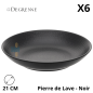 Assiette Calotte Creuse MODULO NATURE - Pierre de lave - 21 cm – Noir Assiette Calotte Creuse MODULO NATURE - Pierre de lave - 21 cm – Noir