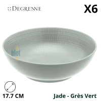 Coupe ronde MODULO NATURE - Jade - 17,7 cm – Vert - Vue de face avec ses caractéristiques
