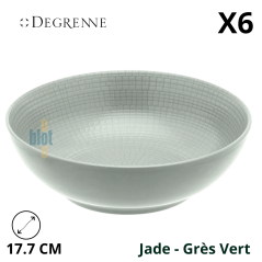 Coupe ronde MODULO NATURE - Jade - 17,7 cm – Vert - Vue de face avec ses caractéristiques