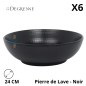 Saladier MODULO NATURE - Pierre de Lave - 24 cm – Noir Saladier MODULO NATURE - Pierre de Lave - 24 cm – Noir