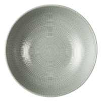 Intérieur du saladier Modulo Nature Jade vert 24 cm, vue plongeante mettant en évidence le motif mosaïque concentrique