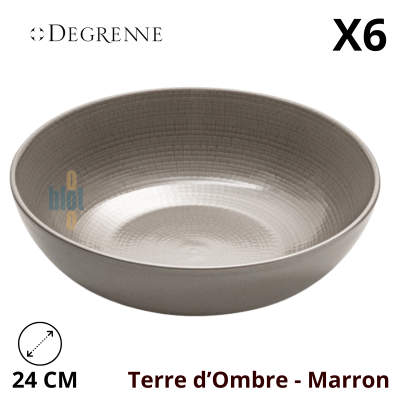 Saladier MODULO NATURE - Terre d'ombre - 24 cm – Marron Saladier MODULO NATURE - Terre d'ombre - 24 cm – Marron