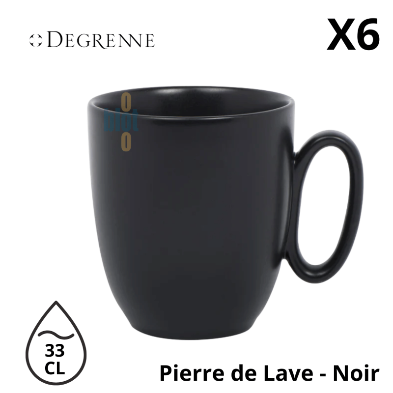 Mug MODULO NATURE - Pierre de lave - 33 cl – Noir Mug MODULO NATURE - Pierre de lave - 33 cl – Noir