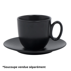 Tasse à café MODULO NATURE - Pierre de lave - 11,5 cl – Noir