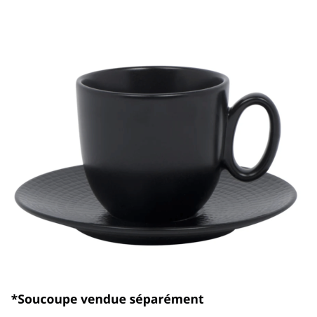 Tasse à café MODULO NATURE - Pierre de lave - 11,5 cl – Noir