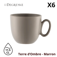 Tasse à café MODULO NATURE - Terre d'ombre - 11,5 cl – Marron