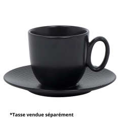 Soucoupe à café MODULO NATURE - Pierre de lave - 12,5 cm – Noir