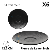 Soucoupe Modulo Nature “Pierre de Lave” 11,5 cl – vue plongeante