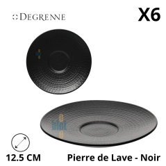 Soucoupe Modulo Nature “Pierre de Lave” 11,5 cl – vue plongeante