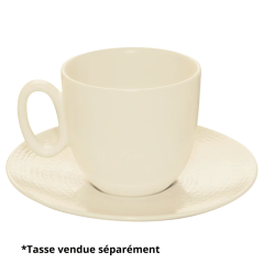 Soucoupe à café MODULO NATURE - Kaolin - 12,5 cm – Blanc