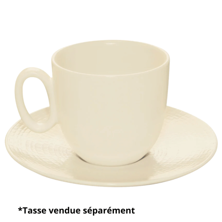Soucoupe à café MODULO NATURE - Kaolin - 12,5 cm – Blanc