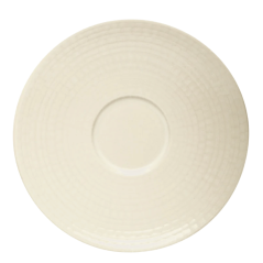 Soucoupe Modulo Nature « Kaolin – Blanc » 12,5 cm, isolée sur fond blanc
