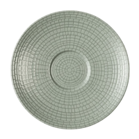 Soucoupe Modulo Nature « Jade – Grès Vert » 12,5 cm, isolée sur fond blanc