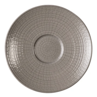 Soucoupe Modulo Nature « Terre d’Ombre – Grès Marron » 12,5 cm, isolée sur fond blanc