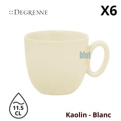 Tasse à thé Modulo Nature Kaolin blanc 25 cl X6 — vue promotionnelle