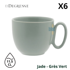 Tasse à thé Modulo Nature Jade vert 25 cl X6 — ensemble 6 pièces