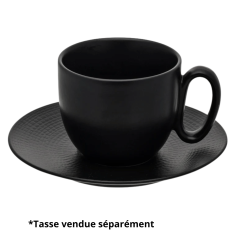 Soucoupe à thé MODULO NATURE - Pierre de lave - 15.9 cm – Noir