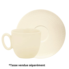 Soucoupe à thé MODULO NATURE - Kaolin - 15.9 cm – Blanc
