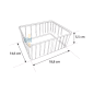 Lot (x100) Boîtes Carty Transparentes avec Couvercle – (1100 ml)