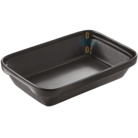 Plat à Lasagnes (45 cl) - Noir REVOL – Porcelaine - Vue de face seul