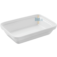 Plat à Lasagnes (45 cl) - Blanc REVOL – (19x13 cm) - Porcelaine - Vue de face seul