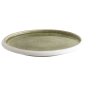 Assiette SAVEURS (Ø19 CM) blanc & vert olive – Porcelaine Assiette SAVEURS (Ø19 CM) blanc & vert olive – Porcelaine