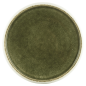Assiette SAVEURS (Ø19 CM) blanc & vert olive – Porcelaine Assiette SAVEURS (Ø19 CM) blanc & vert olive – Porcelaine