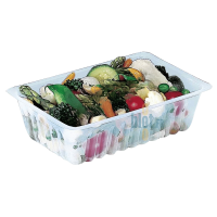 Barquette alimentaire 1500 ml garnie – usage traiteur.